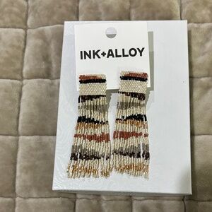 Ink + Alloy Beaded Fringe Earrings